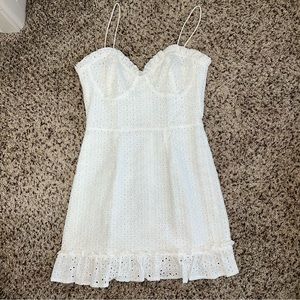 Revolve Superdown Camilla Eyelet Frill Dress